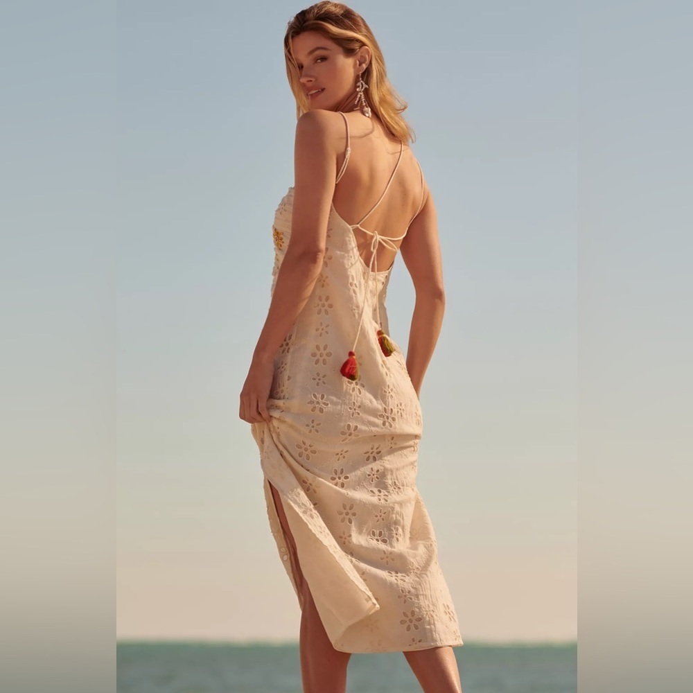 NWT Mahila Asymmetrical Embellished Midi Dress - Picture 4 of 4